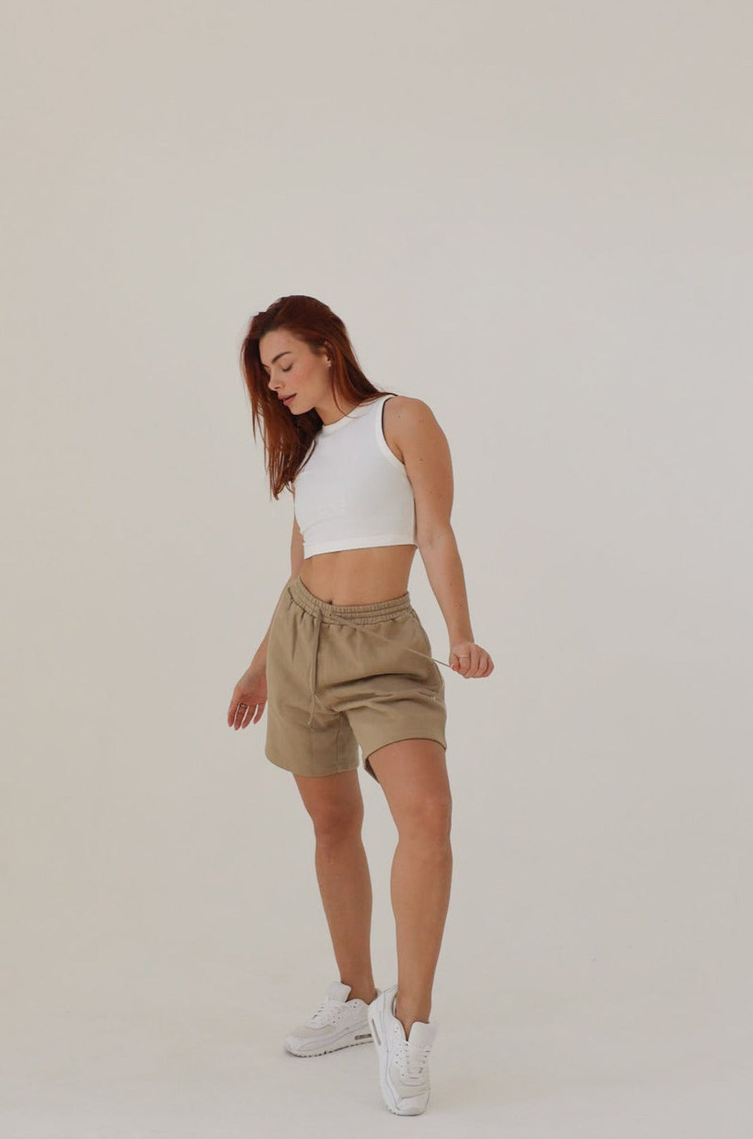 BOYFRIEND SHORTS in STONE